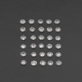 Pedras preciosas de safira branco natural de  ct, corte redondo, VVS-VS
