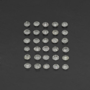 Pedras preciosas de safira branco natural de  ct, corte redondo, VVS-VS
