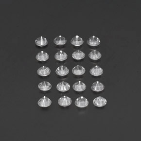 Pedras preciosas de safira branco natural de 3,19 ct, corte redondo, VVS-VS