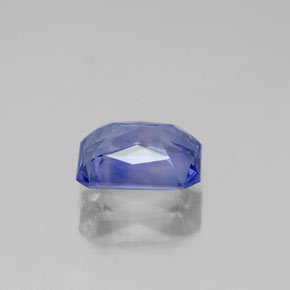 Safira violeta natural 1,38ct, corte esmeralda, VVS-VS