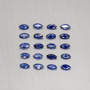Pedras preciosas de safira azul natural de 1,81 ct, marquise, VS