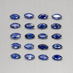 Pedras preciosas de safira azul natural de 1,81 ct, marquise, VS