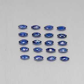 Pedras preciosas de safira azul natural de 1,81 ct, marquise, VS