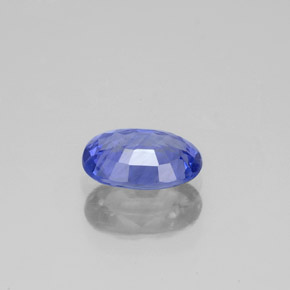 Safira azul natural 1,17ct, corte oval, VS