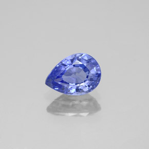Safira azul natural 0,94ct, formato de pêra, VS