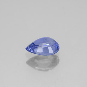 Safira azul natural 0,94ct, formato de pêra, VS