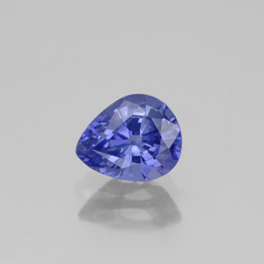 Safira azul natural 1,16ct, formato de pêra, VS-SI
