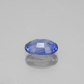 Safira azul natural 0,97ct, corte oval, VVS