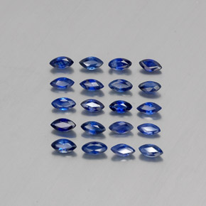 Pedras preciosas de safira azul natural de 2,17 ct, marquise, VS