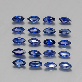 Pedras preciosas de safira azul natural de 2,17 ct, marquise, VS