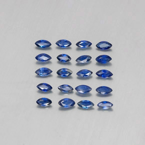 Pedras preciosas de safira azul natural de  ct, marquise, VS