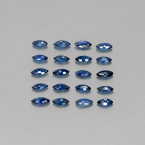 Pedras preciosas de safira azul natural de  ct, marquise, VS