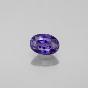 Safira violeta natural 0,57ct, corte oval, VVS