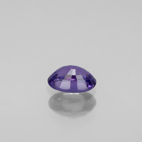 Safira violeta natural 0,57ct, corte oval, VVS