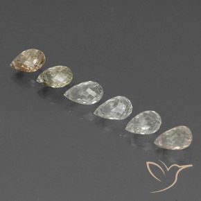 Pedras preciosas de Safira Multicolorido natural de 5.50 ct, Briolette, VVS-VS