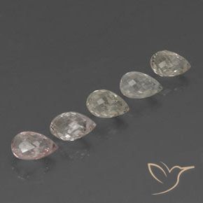 Pedras preciosas de Safira Multicolorido natural de 4.09 ct, Briolette, VVS-VS