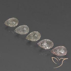 Pedras preciosas de Safira Multicolorido natural de 4.09 ct, Briolette, VVS-VS