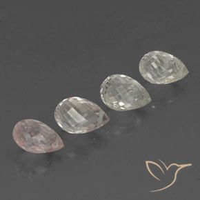 Pedras preciosas de Safira Multicolorido natural de 4.05 ct, Briolette, VVS-VS