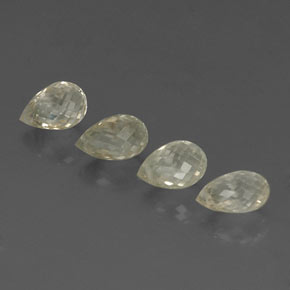 Pedras preciosas de safira amarelo natural de  ct, briolete, VVS-VS