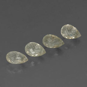Pedras preciosas de safira amarelo natural de  ct, briolete, VVS-VS