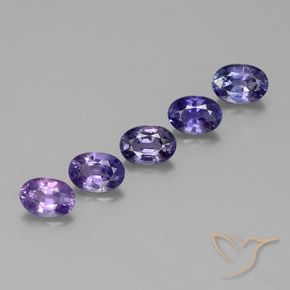 Pedras preciosas de safira multicolorido natural de 2,89 ct, corte oval, VS