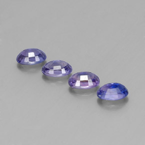 Pedras preciosas de safira azul natural de  ct, corte oval, VVS-VS