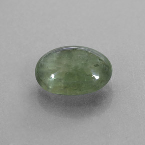 Safira verde natural 2,43ct, transparente, transparente/translúcido