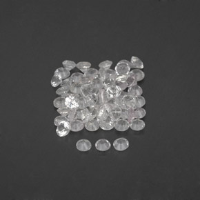 Pedras preciosas de safira branco natural de  ct, corte redondo, VVS-VS