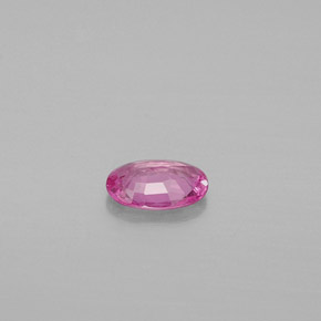 Safira rosa natural 0,46ct, corte oval, VS