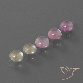 Pedras preciosas de safira multicolorido natural de 2,03 ct, corte redondo, transparente