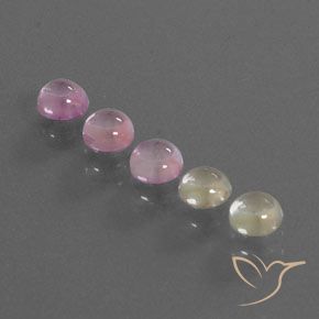Pedras preciosas de safira multicolorido natural de 2,03 ct, corte redondo, transparente