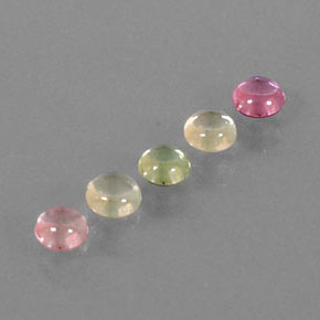 Pedras preciosas de safira multicolorido natural de  ct, corte redondo, transparente
