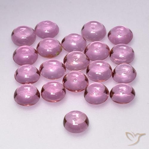 3.36ctw Natural Roxo Royal Muito Claro Rosa Safira, Redondo, Transparente