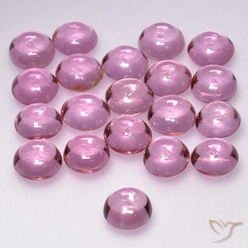 Pedras preciosas de Safira Roxo Royal Muito Claro Rosa natural de 3.36 ct, Redondo, Transparente