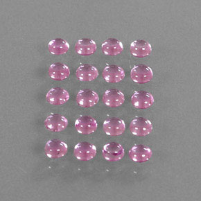 Pedras preciosas de safira rosa natural de  ct, corte redondo, transparente