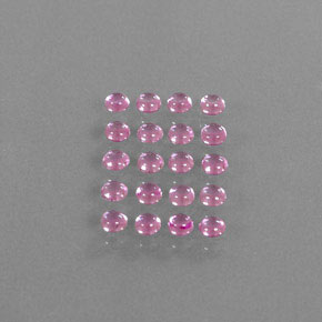 Pedras preciosas de safira rosa natural de  ct, corte redondo, transparente