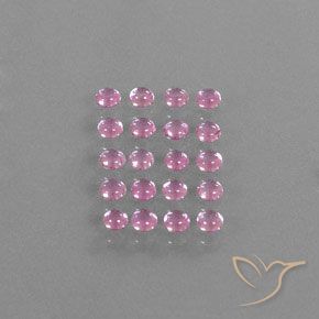 Pedras preciosas de safira rosa natural de 3,14 ct, corte redondo, transparente