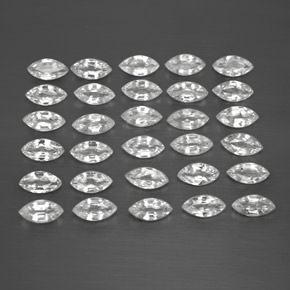 Pedras preciosas de safira branco natural de  ct, marquise, VVS-VS