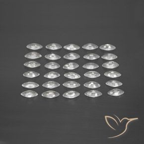 Pedras preciosas de Safira Branco claro natural de 5.08 ct, Marquesa, VVS-VS