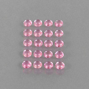 Pedras preciosas de safira rosa natural de  ct, corte redondo, transparente