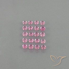 Pedras preciosas de Safira Rosa chiclete muito claro natural de 3.36 ct, Redondo, Transparente