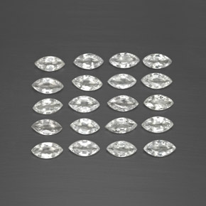 Pedras preciosas de safira branco natural de  ct, marquise, VVS-VS