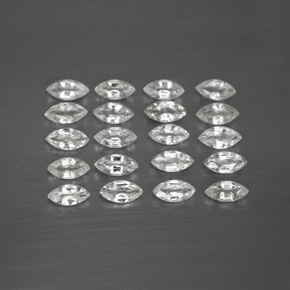 Pedras preciosas de safira branco natural de  ct, marquise, VVS-VS