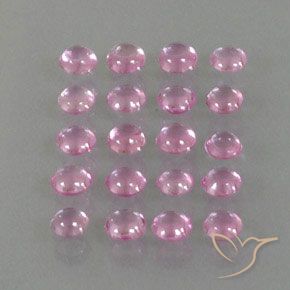 Pedras preciosas de safira rosa natural de 3,30 ct, corte redondo, transparente