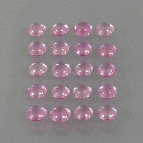 Pedras preciosas de safira rosa natural de 3,80 ct, corte redondo, transparente
