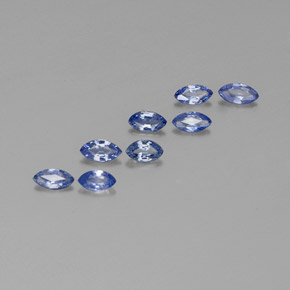 Pedras preciosas de safira azul natural de  ct, marquise, VVS-VS
