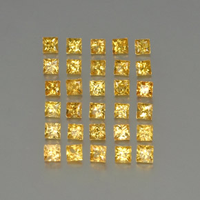 Pedras preciosas de safira ouro natural de  ct, quadrado, VVS-VS