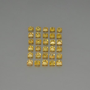 Pedras preciosas de safira ouro natural de  ct, quadrado, VVS-VS