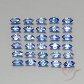 Pedras preciosas de Safira Azul escuro médio natural de 2.73 ct, Marquesa, VVS-VS