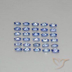 Pedras preciosas de Safira Azul escuro médio natural de 2.73 ct, Marquesa, VVS-VS